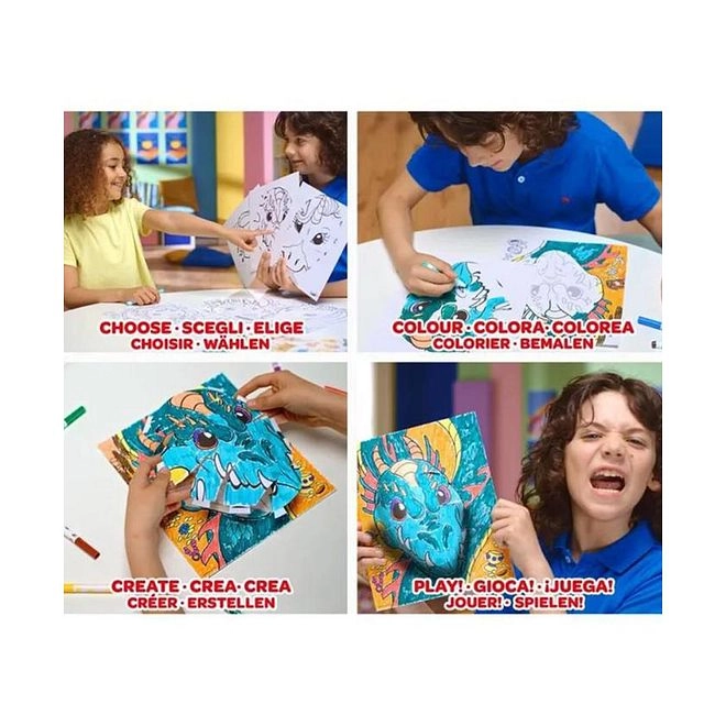 Pops Super 3D Activity Set - 18 washable markers