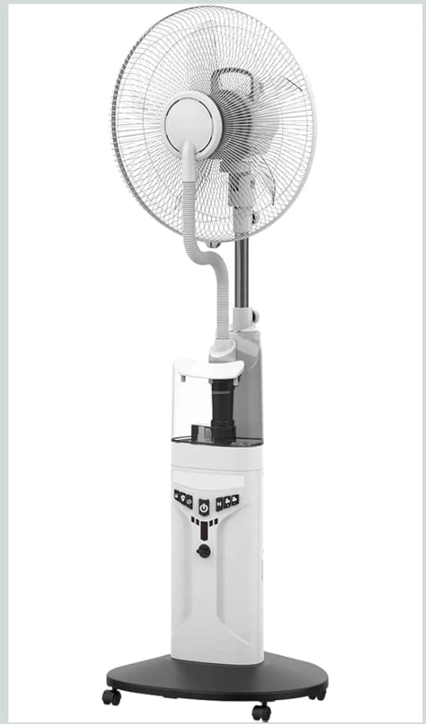 Veltric Rechargeable Stand Fan - 16-Inch 60H Battery Mist & LED Light