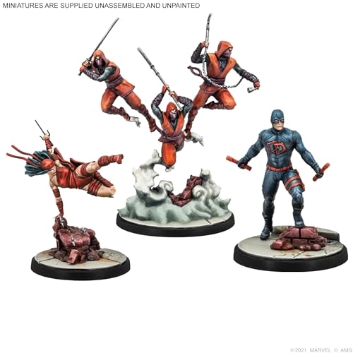 Marvel Crisis Protocol: Shadowland Daredevil & Elektra - Miniatures Game