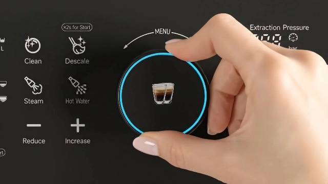 LPCFFVSA0047SL - Dual Boiler Dual Pump Touch Display Conical Burr Grinder Milk Steamer