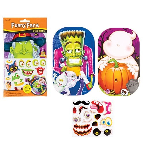 Baker Ross Funny Face Sticker Book 4 pcs