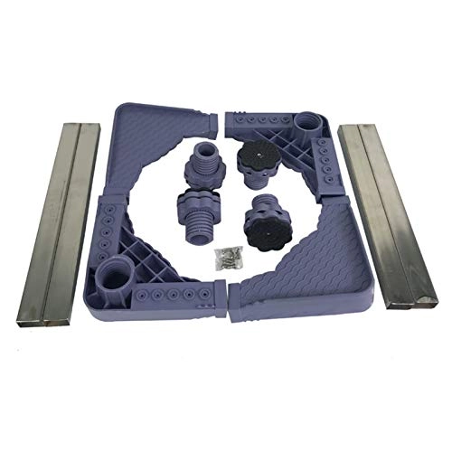 Adjustable Washing Machine Base - 4 Movable Locking Wheels 200KG Load