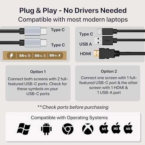 Dual Laptop Screen Extender - 00850027148533 15.6 Inches 1920 x 1080 Pixels