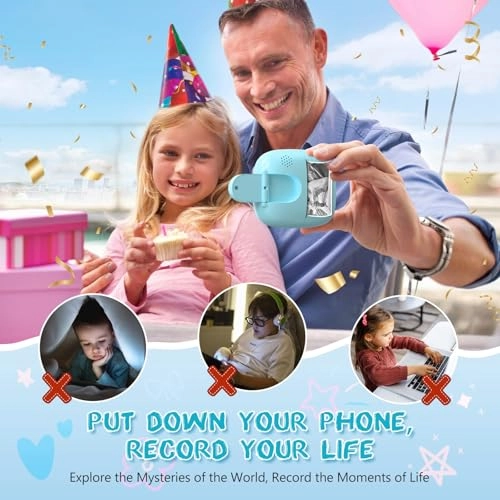 Kids Instant Camera - 1080P 32GB