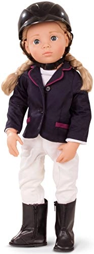 Anna Competition Rider Doll - 50 cm Vinyl Blonde Hair Blue Eyes Ages 3+