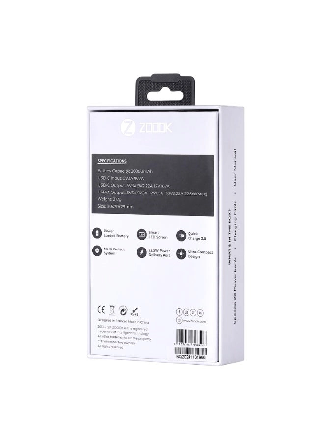 Power Bank - 20000mAh 22.5W