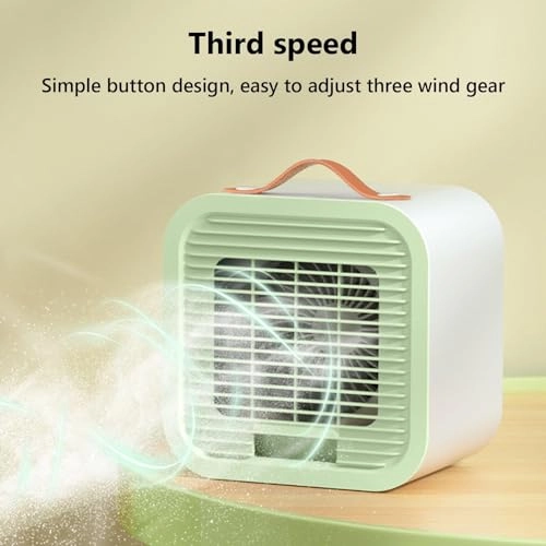 Portable Air Conditioner - 3-Speed USB-Powered Green
