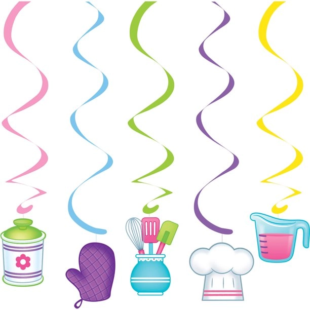 CREATIVE CONVERTING Little Chef Dizzy Danglers - 5 pcs