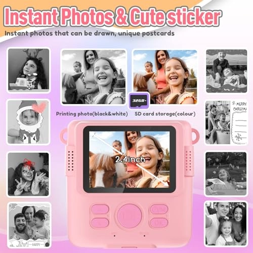 Instant Print Camera - 1080P 2.4 inch