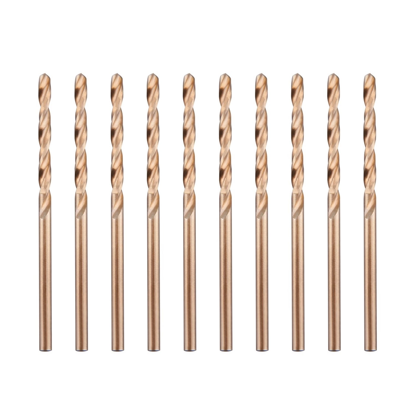 M35 Cobalt HSS Jobber Length Twist Drill Bit - M35 Cobalt HSS 10 PCS 1/8"