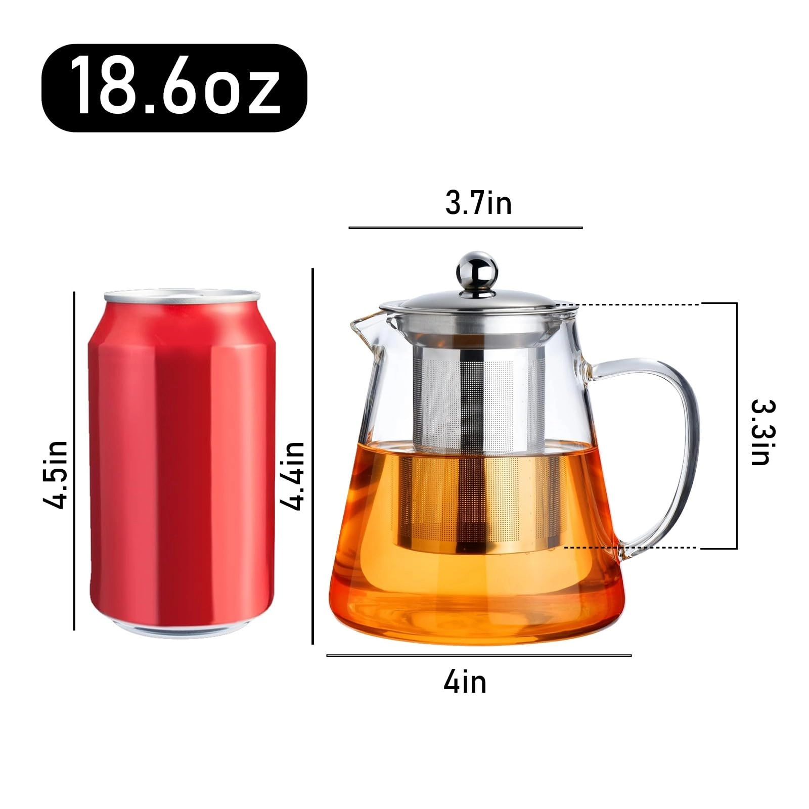 Glass Teapot - Glass 550ML