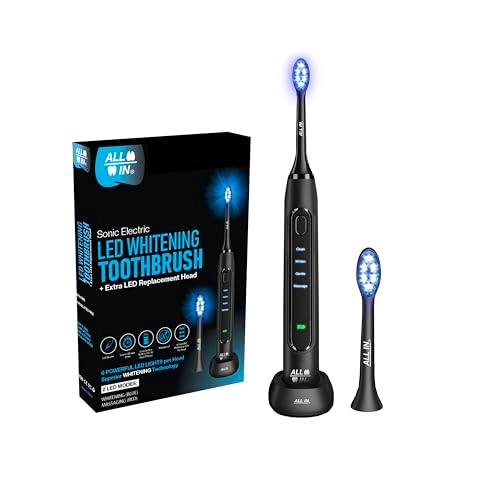 Sonic Electric LED Whitening Toothbrush - 1100 mAh 4 Modes
