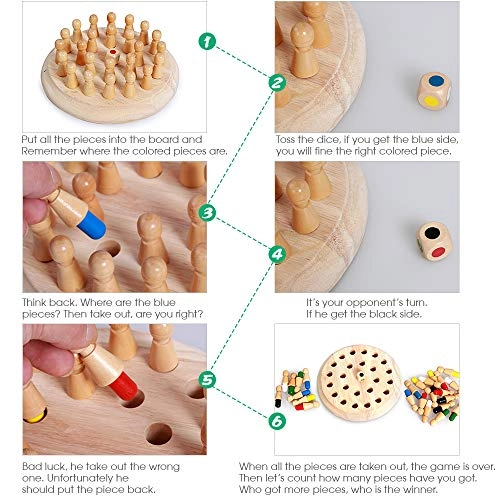 Colorful Memory Chess - 24 pieces