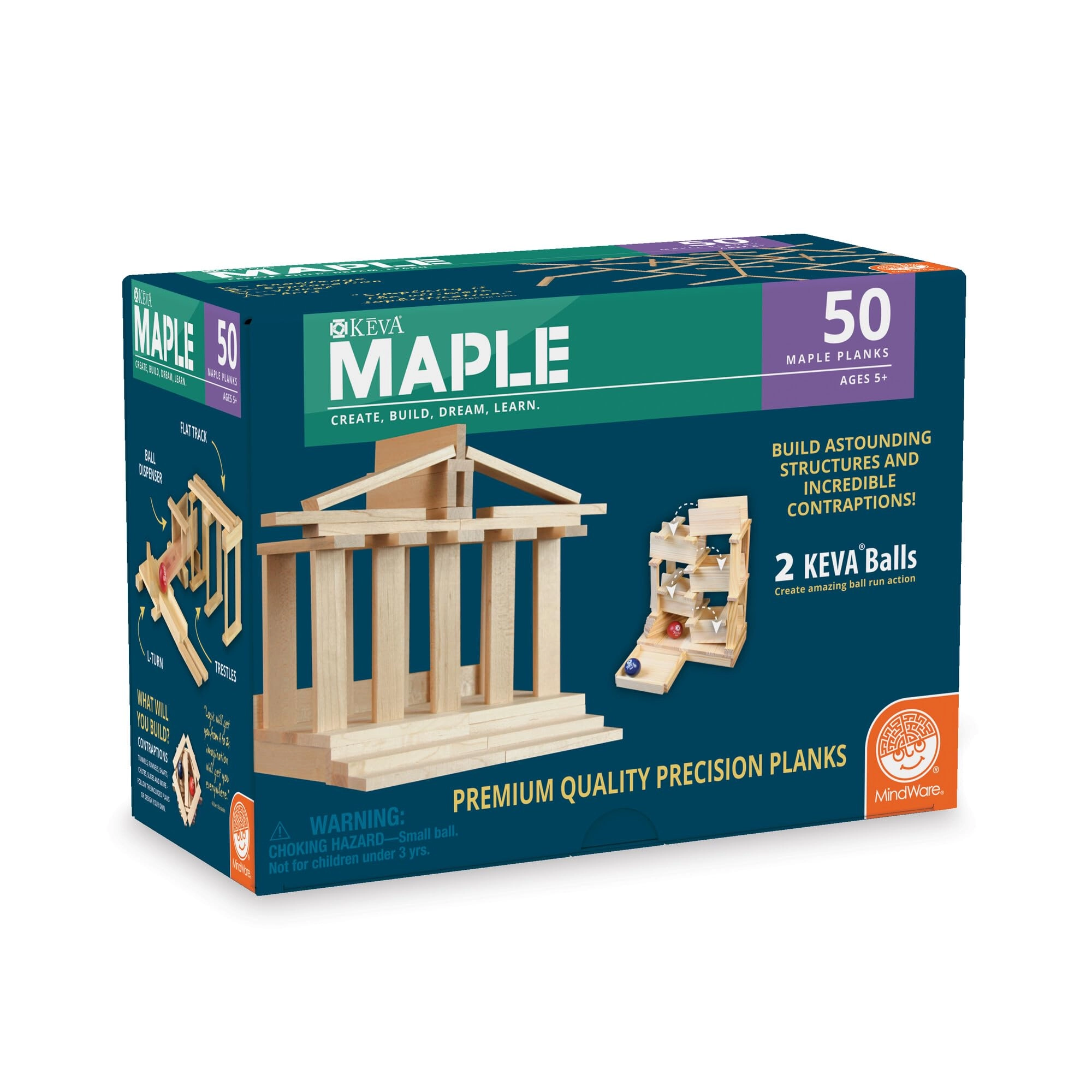 Keva Maple - 5 and up 50 pieces