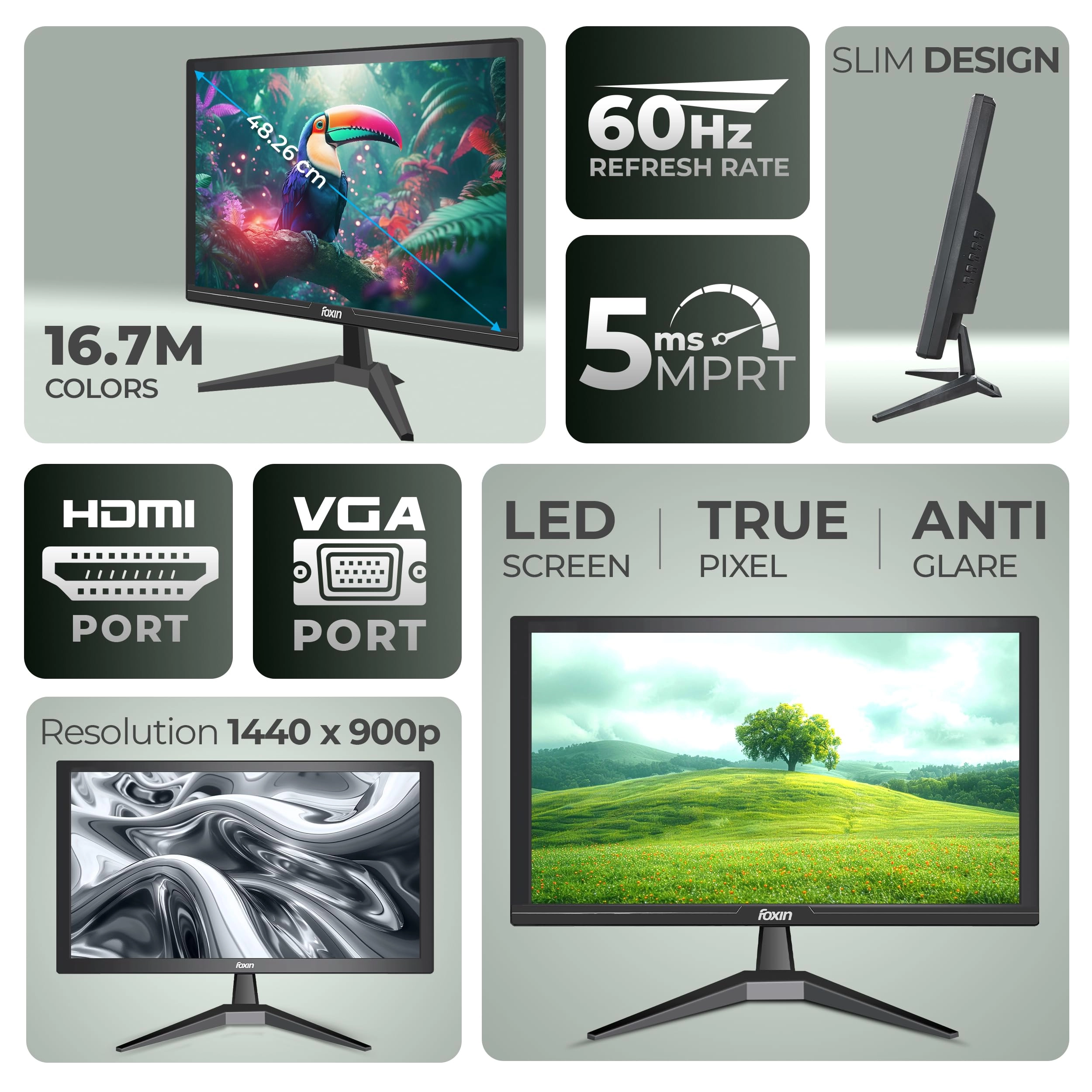 FM 1950 LED Crystal - 19.5 Crystal 19.5 Inches 1440 x 900