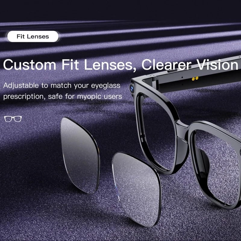 AI Smart Glasses - Real Time Translation Electrochromic lenses 320mAh battery
