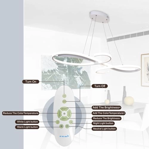 Light Fixture - 3000K 6500K Dimmable