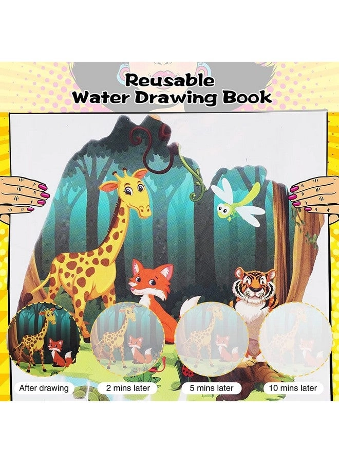 Reusable Magical Water Painting Book - 2 Books Magic Doodle Pen