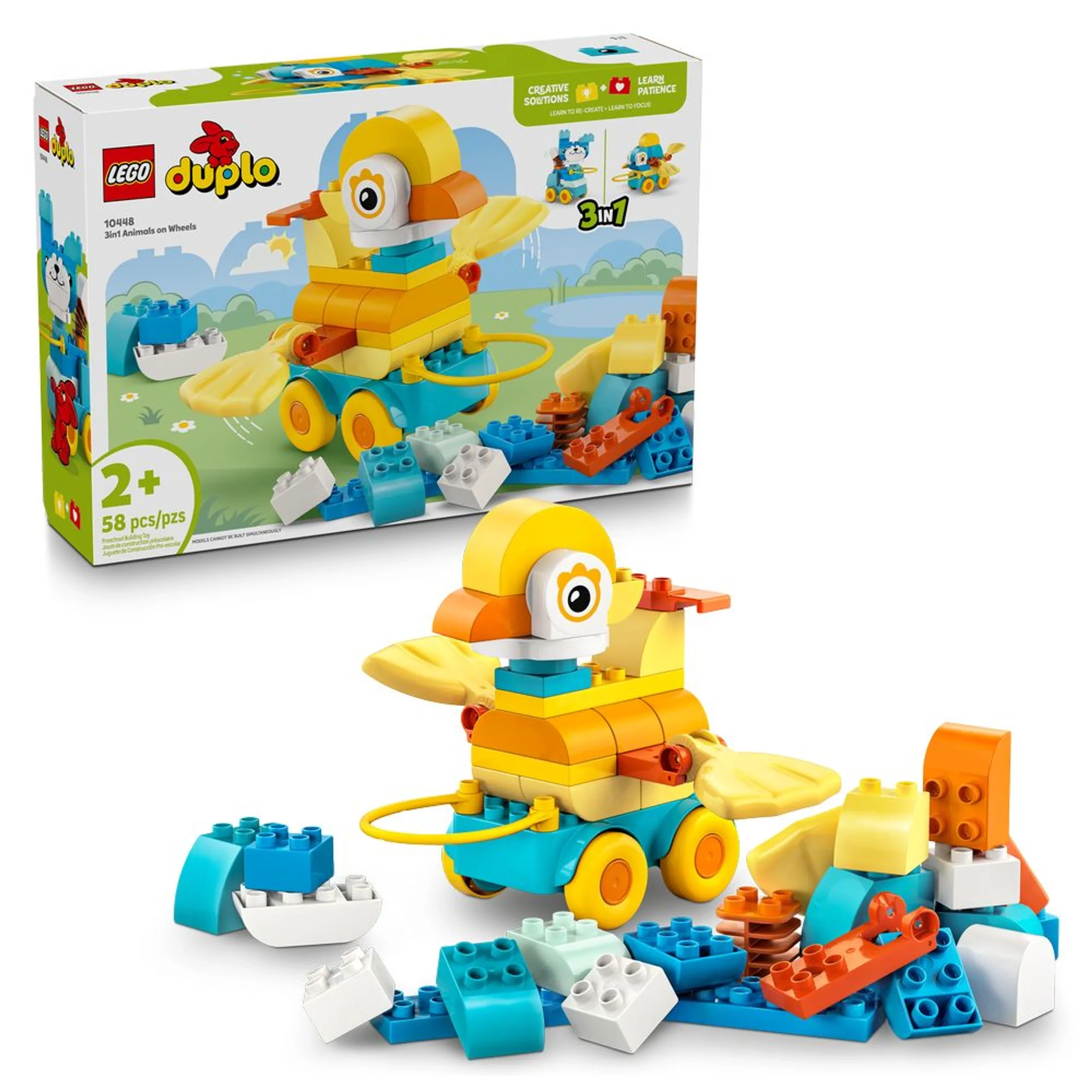 Duplo 3-In-1 Animals On Wheels