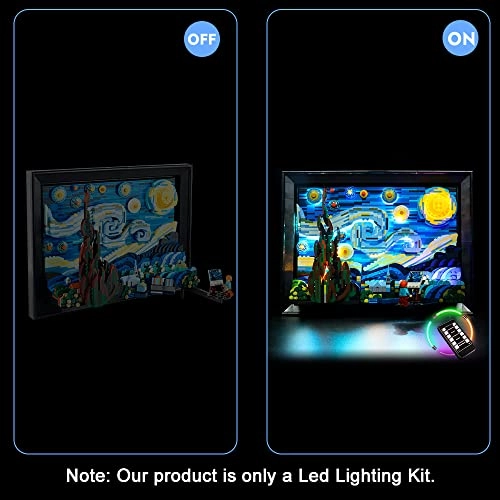 Led Light Kit for LEGO 21333 Vincent Van Gogh The Starry Night
