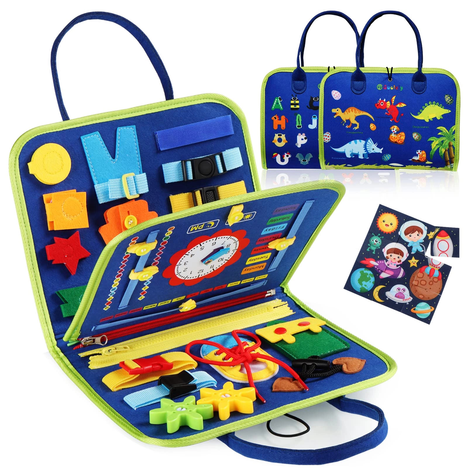 MZA STORES Guolely Busy Board Dinosaurs - 1-6 years 25 pieces