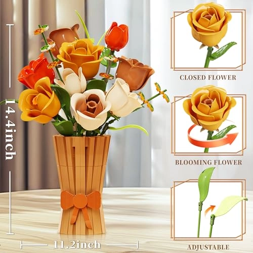 Rose Bouquet Building Set (01050) - Botanicals