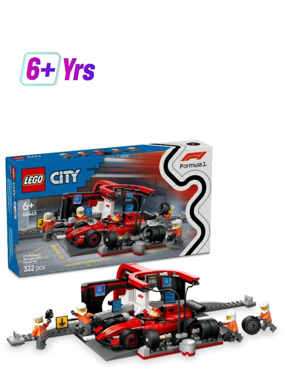City F1 Pit Stop & Pit Crew (60443)