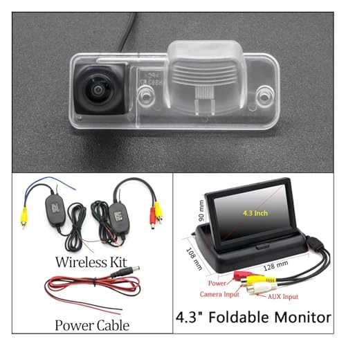 Reversing Camera - Night vision Cam 4.3 Fold Wireles 1280 x 720