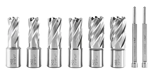 Slugger Cutter Set - 9/16'', 11/16'', 13/16'' C.D.; 1" Cut steel