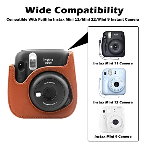 Camera Case - PU Leather Mini 11 + Photo Album - 52 pockets