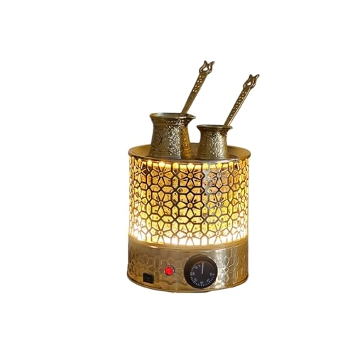 Antique Authentic Turkish Copper Electric Hot Sand - 10 Fluid Ounces 500 watts 3 Copper Pots