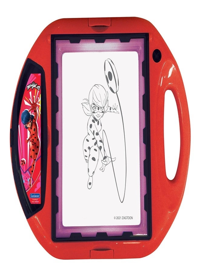 Miraculous Ladybug Cat Noir Drawing Projector - 4 Stamps 10 templates Lighting Screen 1 Pen