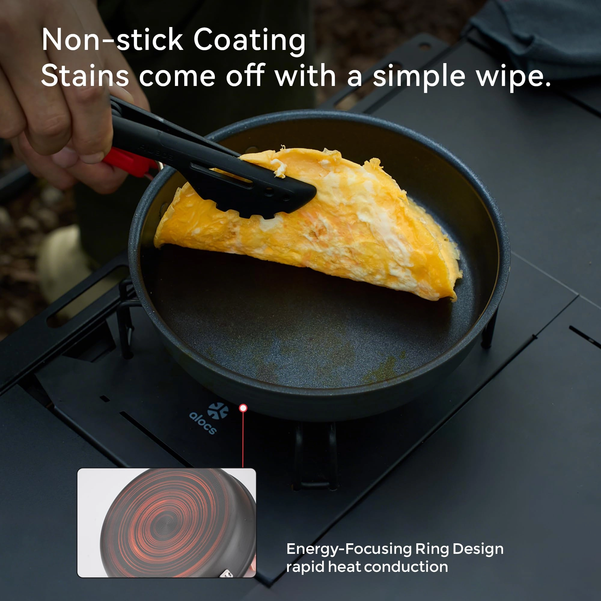 Camping Cookware Set - 3 3.5L 2.2L