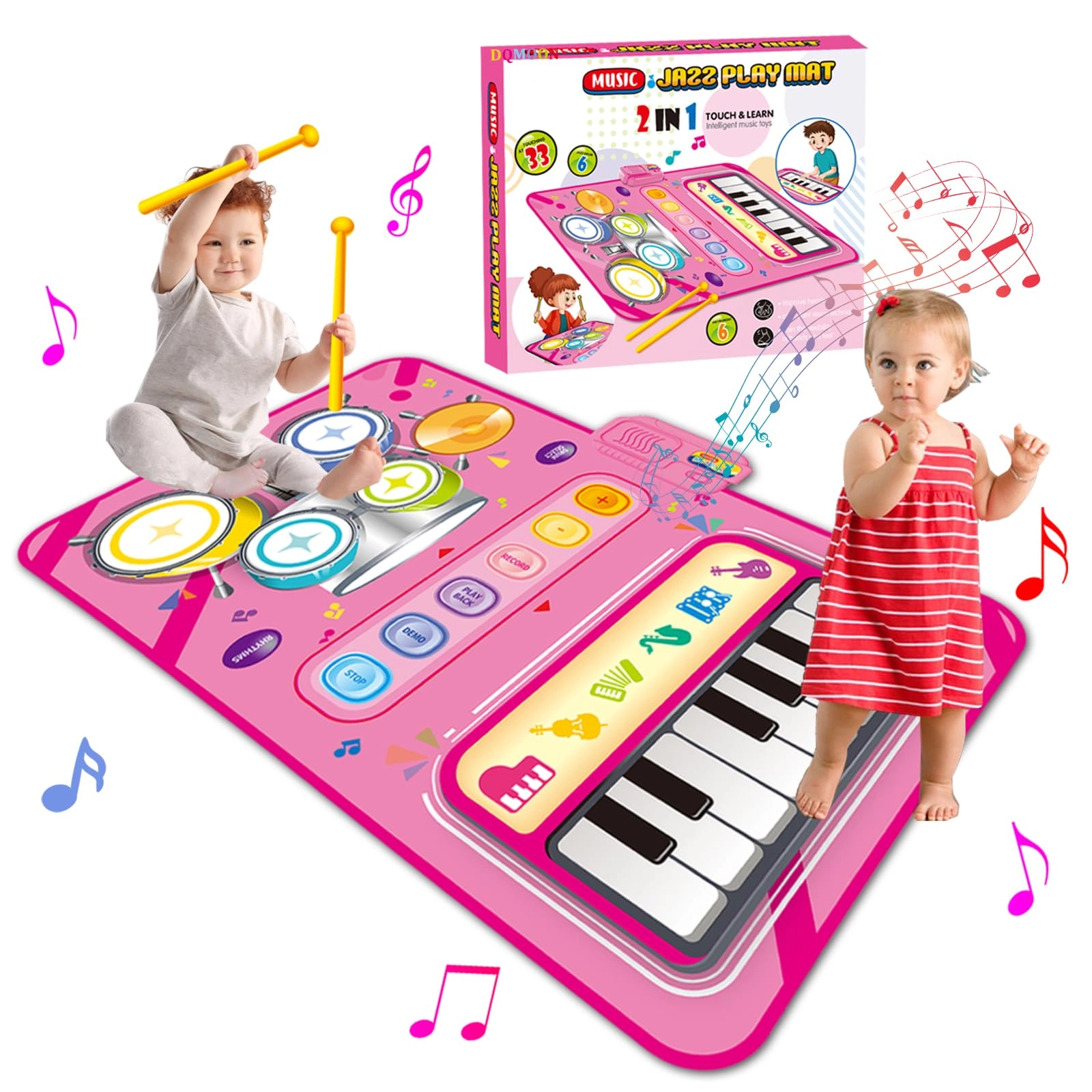 dqmoon Music & Dance Play Mat Musical Toy - 1-6 years+