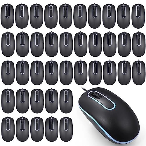 50 Pcs Black Mouse - USB
