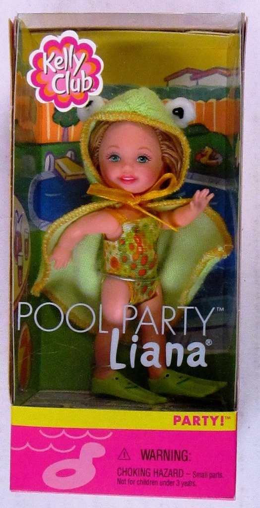 Barbie Liana Doll - Kelly Club Pool Party Frog Outfit Ages 3+