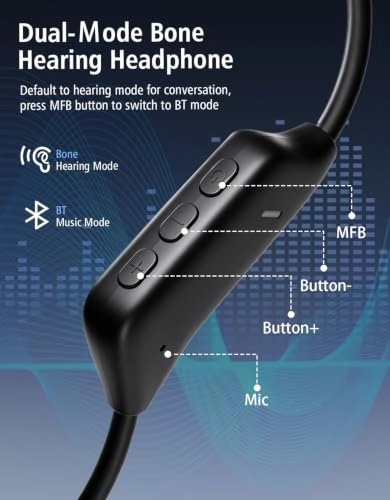Bone Conduction Open-Ear Headphones Wireless Headphone