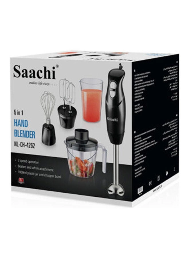 Multi-Purpose 5 In 1 Hand Blender with Jar - 100W