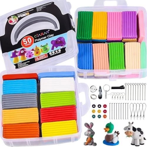 Polymer Clay Kit - Plasticine Polymer Clay 1.57 Kg 50pcs.