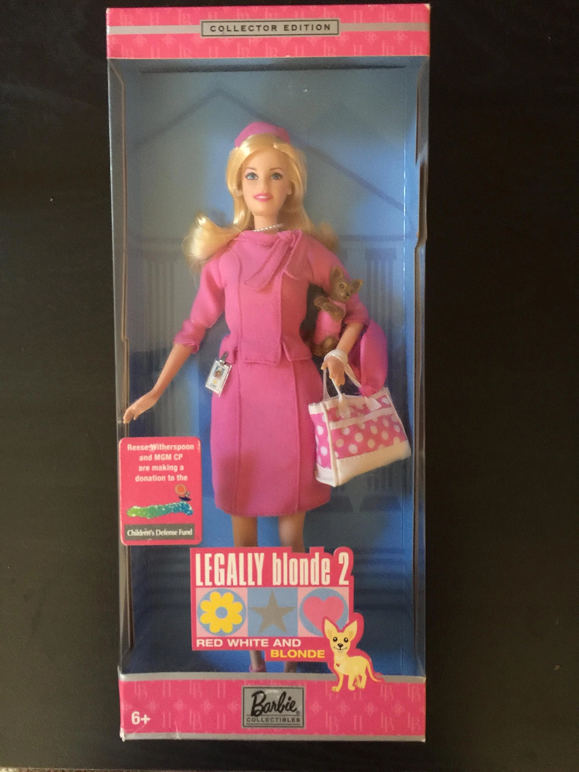 Barbie Elle Woods Doll - Legally Blonde 2 Red White and Blonde Ages 10+
