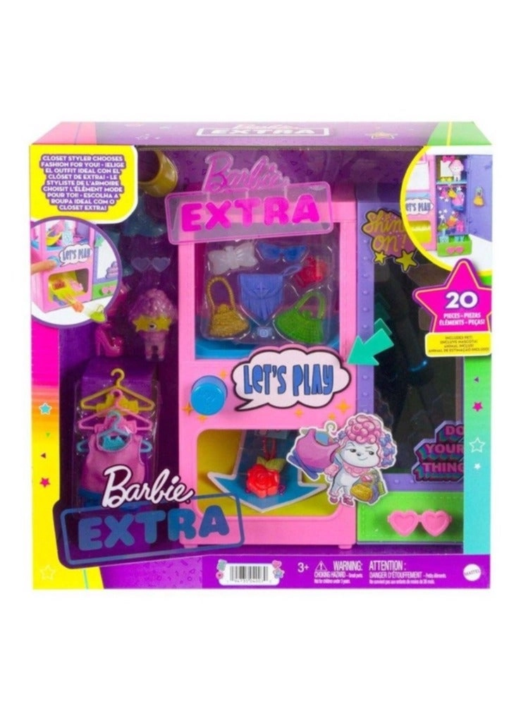 Barbie Extra Fashion Vending Machine Playset - Multicolour Ages 3+
