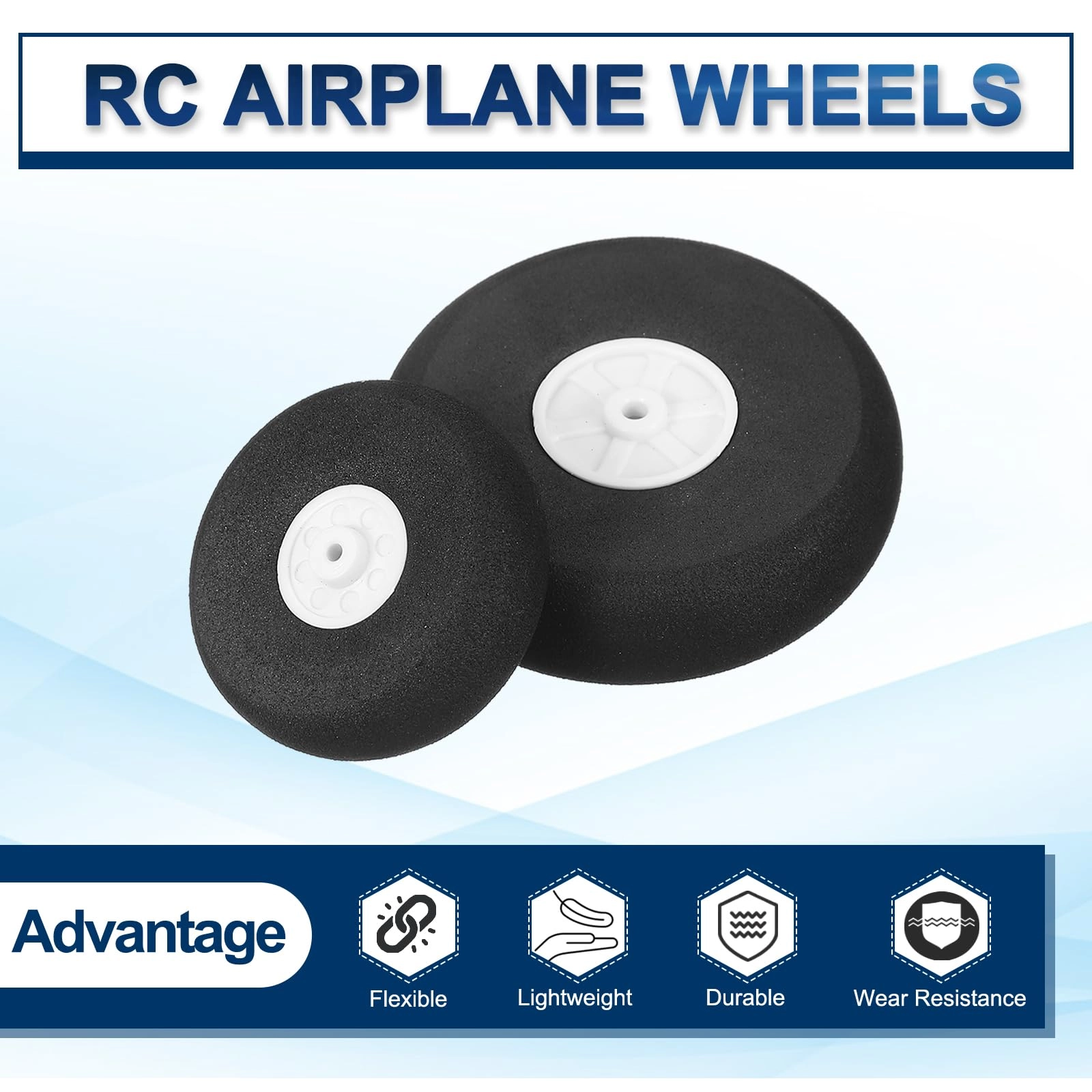 RC Airplane Wheels Set