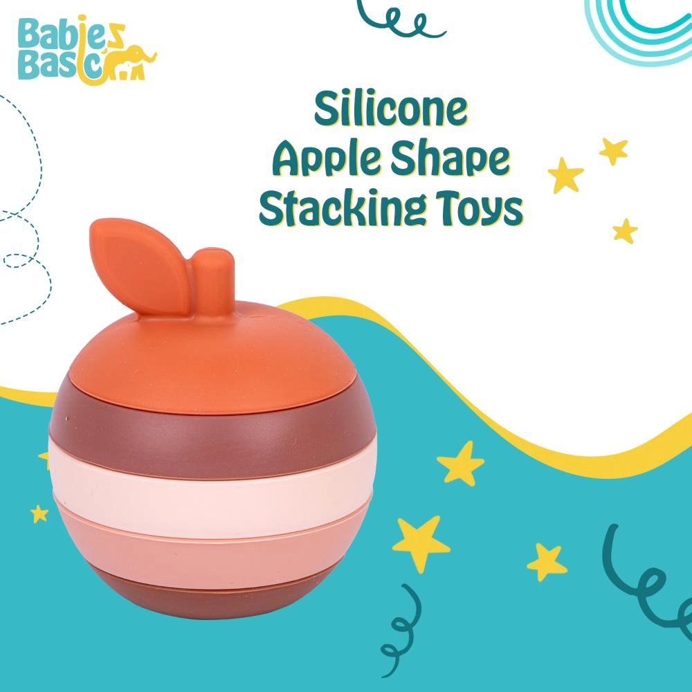 Silicone Stacking Toy - Suitable for 6 months to 4 years