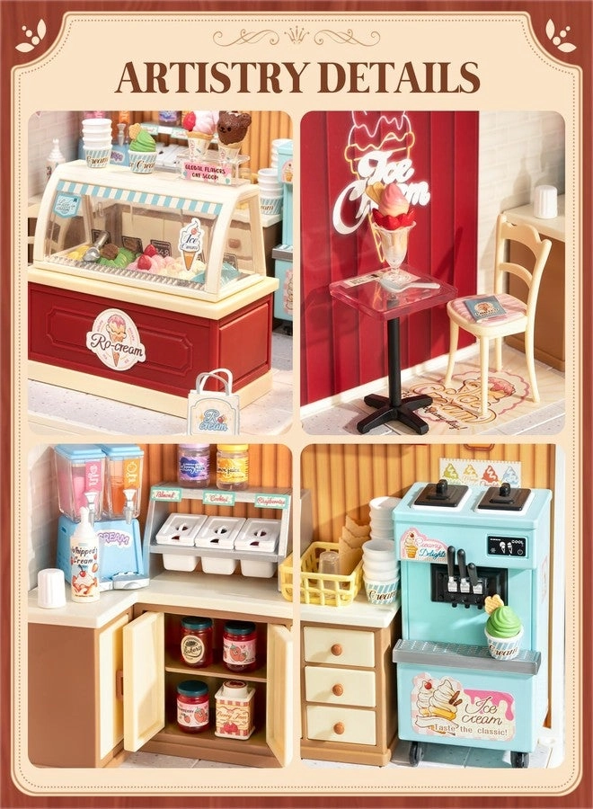 DIY Miniature Dollhouse Kit - Ice Cream Store 124 scale