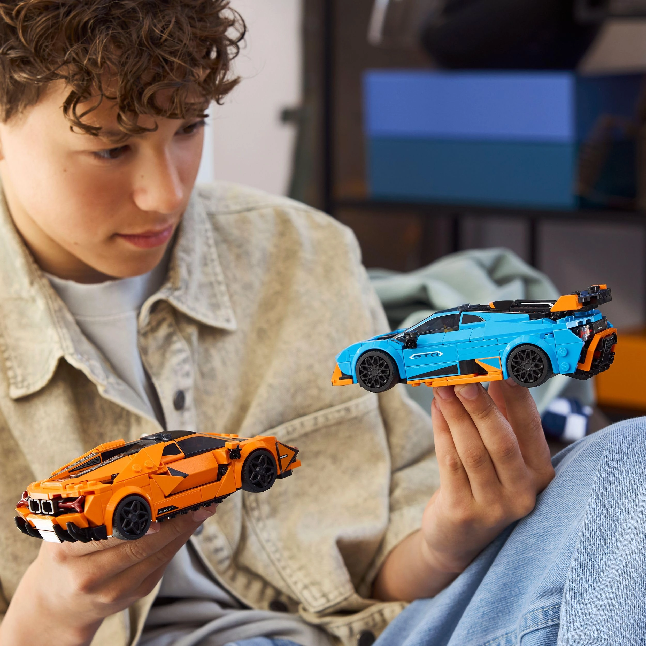 Speed Champions Lamborghini Revuelto + Speed Champions Lamborghini Huracán STO