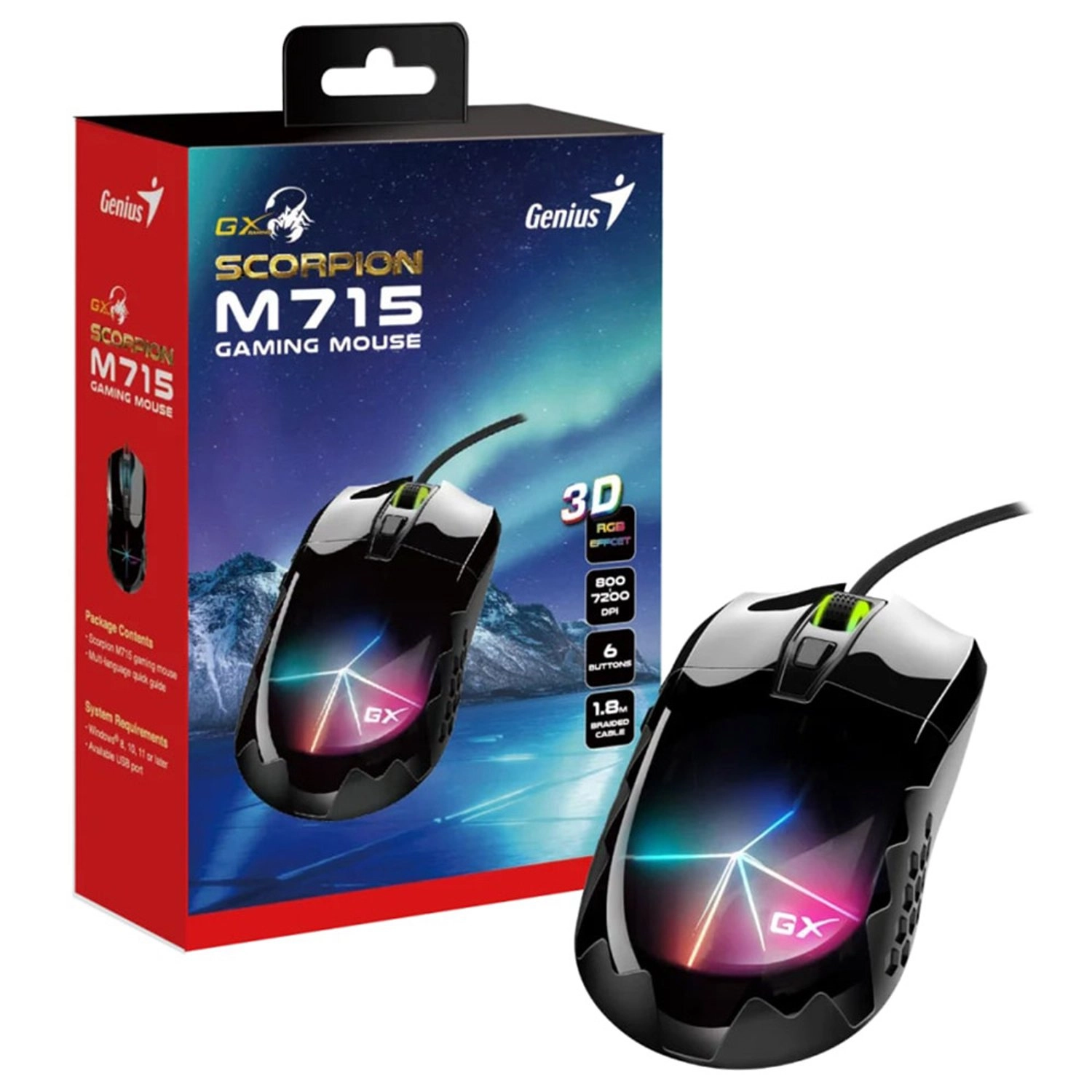 Scorpion M715 Gaming Mouse - Wired