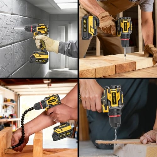 Cordless Brushless Power Drill - 4000 Milliamp Hours