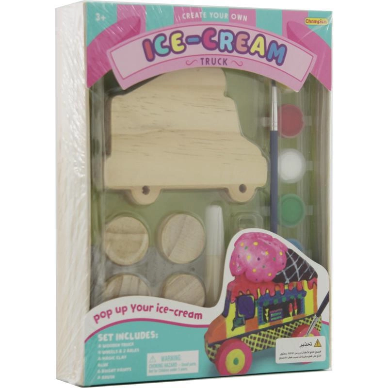 Champion Create Your Own Wooden Ice-cream Truck - Wood/Paint 3 Years and Above