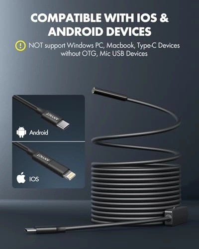Endoscope Camera - 9.8ft 8.5mm