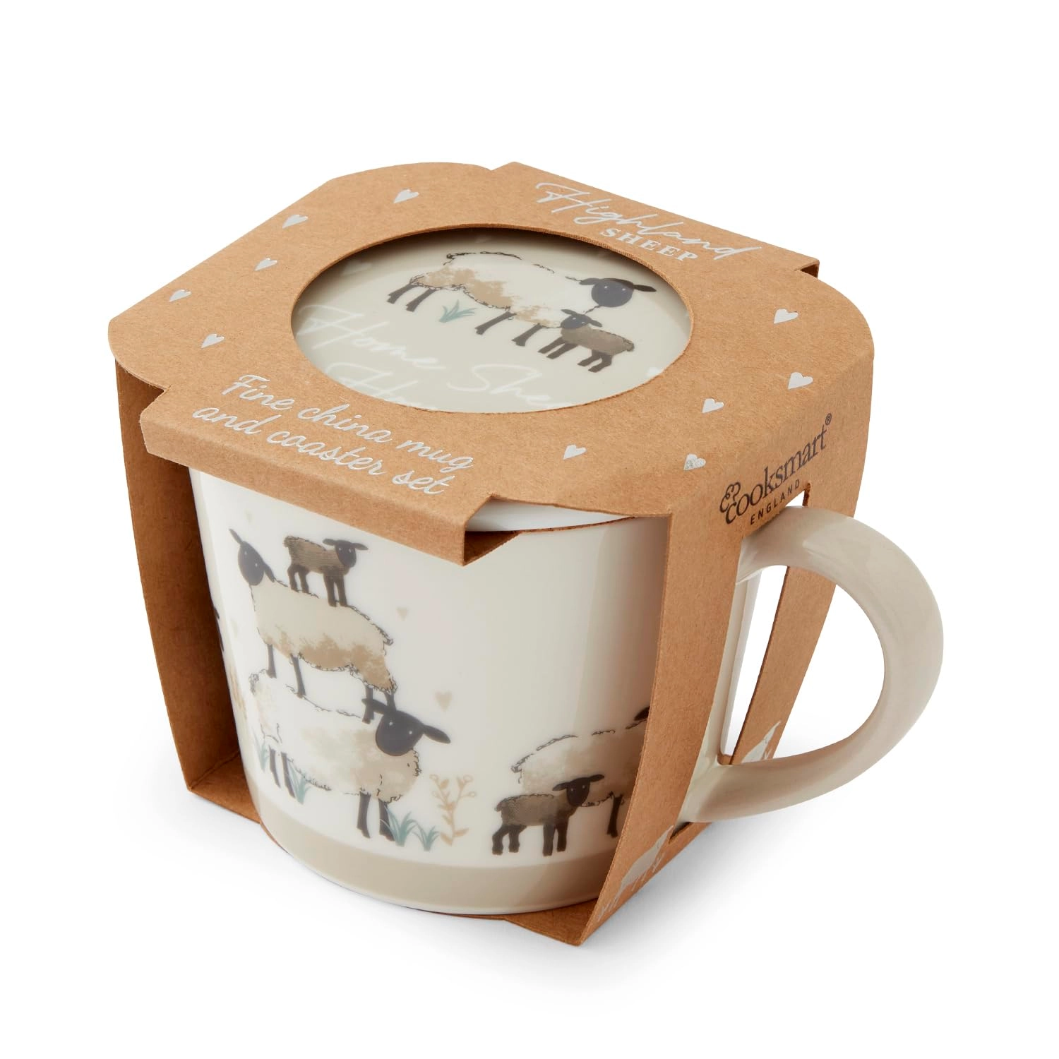 Highland Sheep Mug - 250 ml + Highland Sheep Coaster